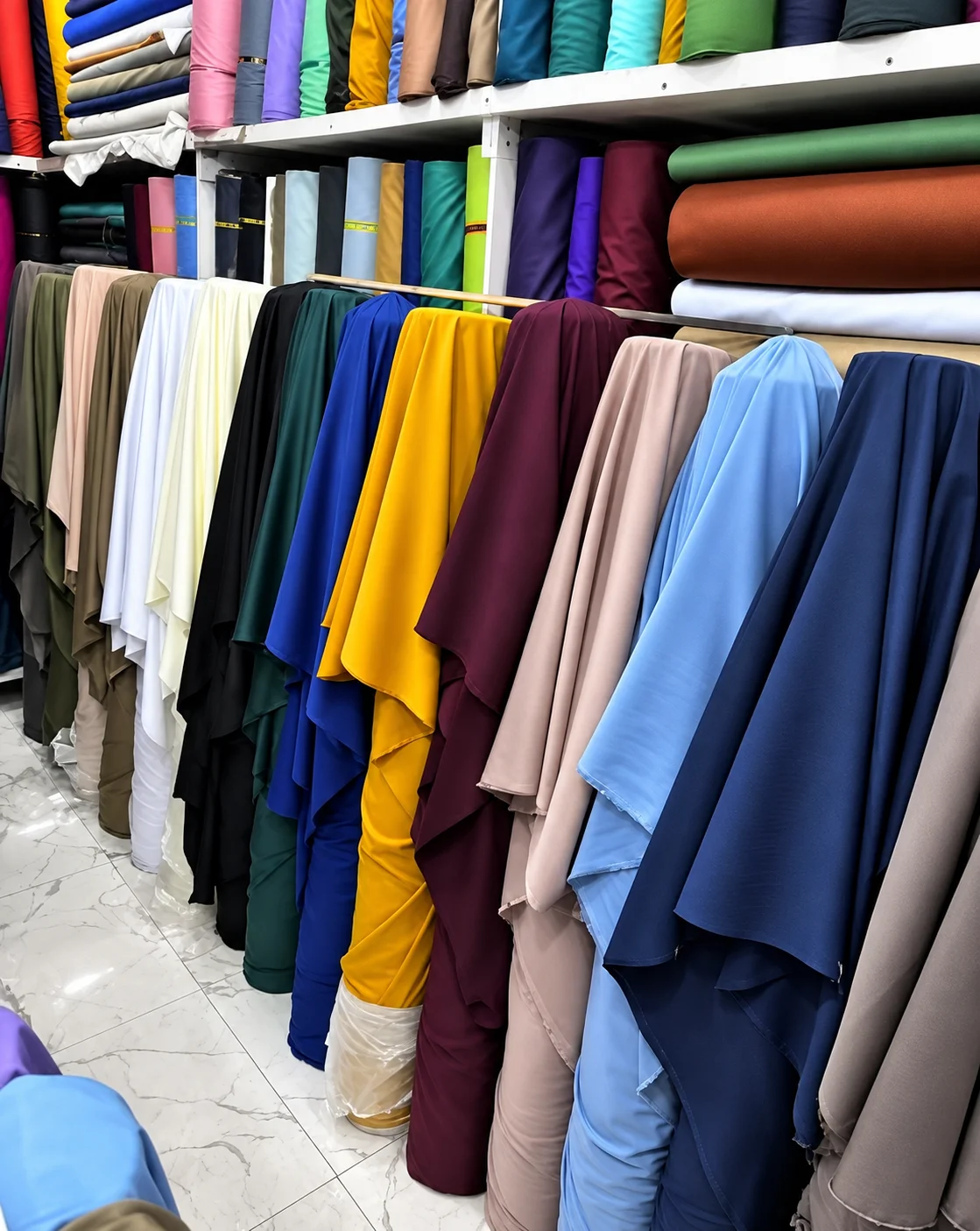Royal Jonkoso luxury fabric collection at King Everest Fabrics, Aba, Nigeria